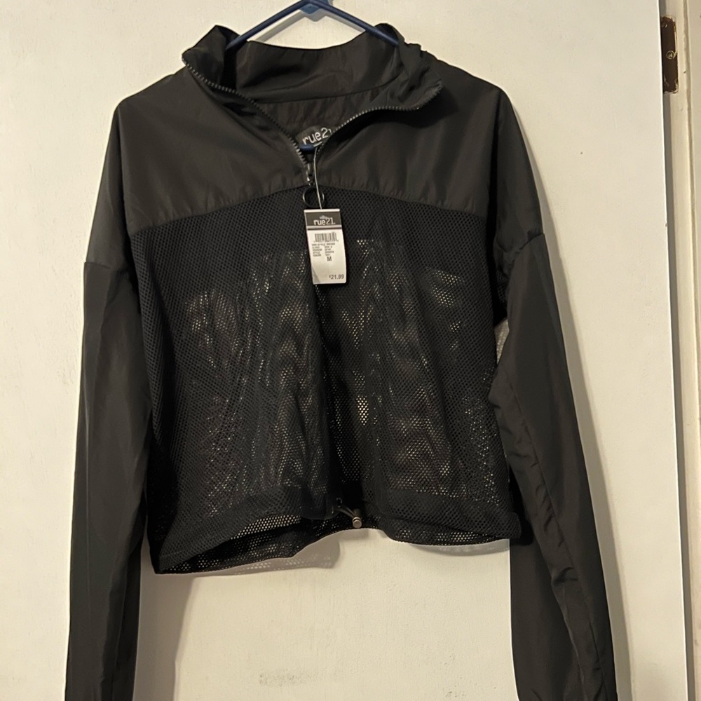 Black cropped jacket